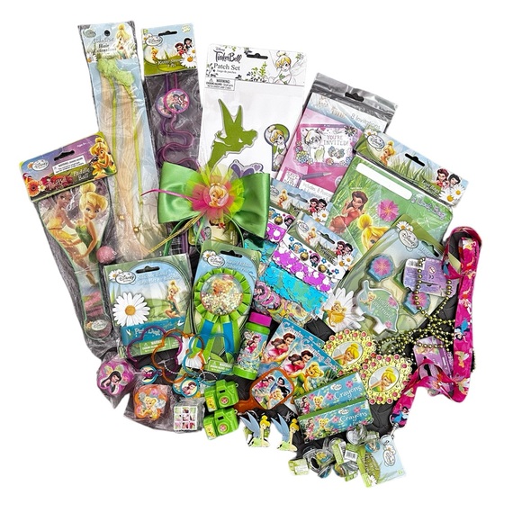 #4 Disney Fairies Tinkerbell Party 40 Pcs Bundle All Brand New! - Picture 1 of 7